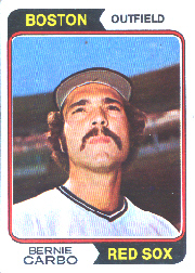 1974 Topps Baseball Cards      621     Bernie Carbo